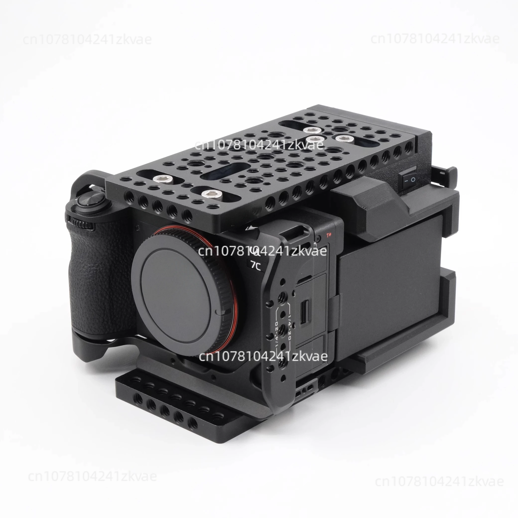 Latest Upgraded Version V-Mount Battery Plate Expansion Module Cineback for A7M4/A7S3 Camera WIth Top and Bottom Cheese Plates