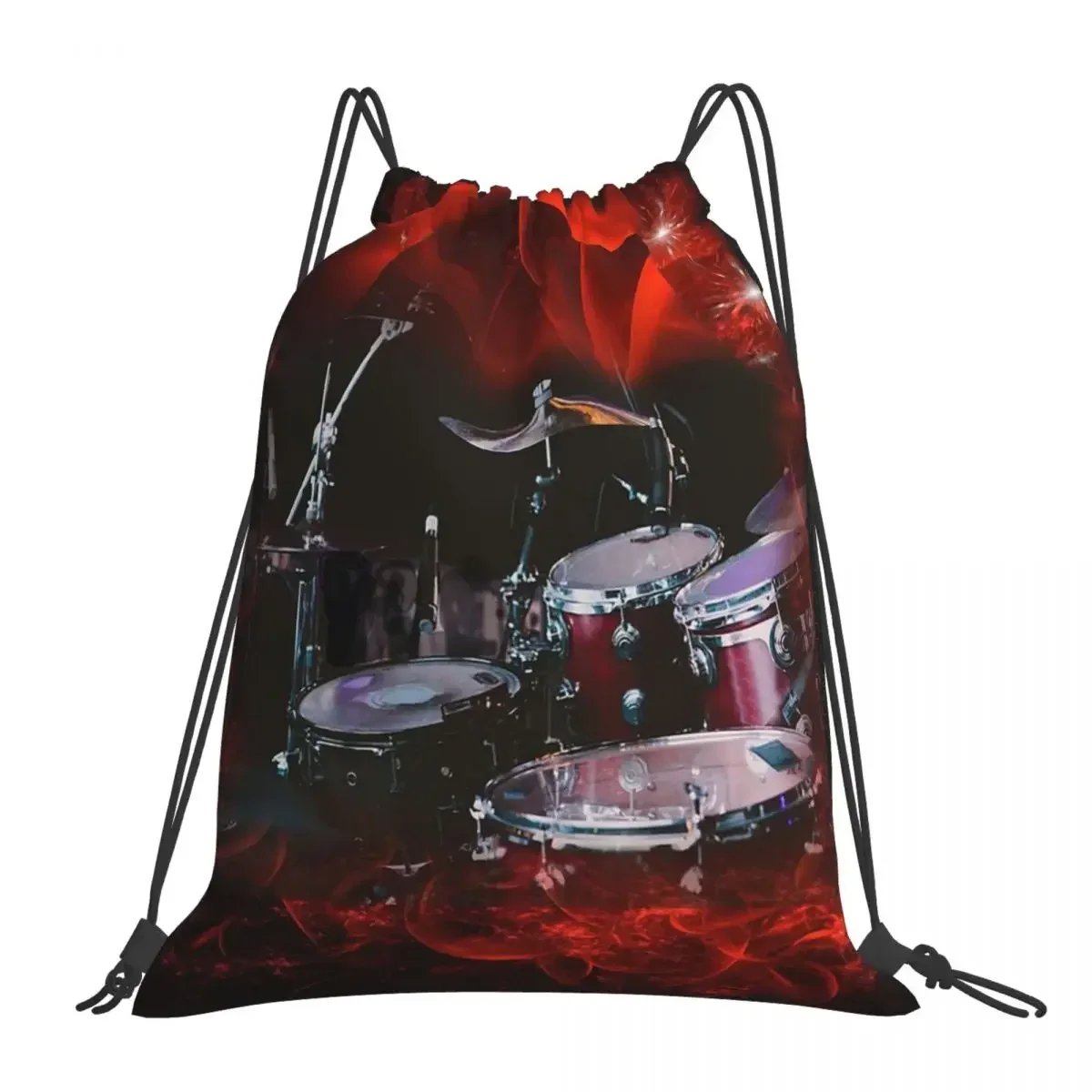 

Drummers Dreams Backpacks Casual Portable Drawstring Bags Drawstring Bundle Pocket Sports Bag BookBag For Travel Students