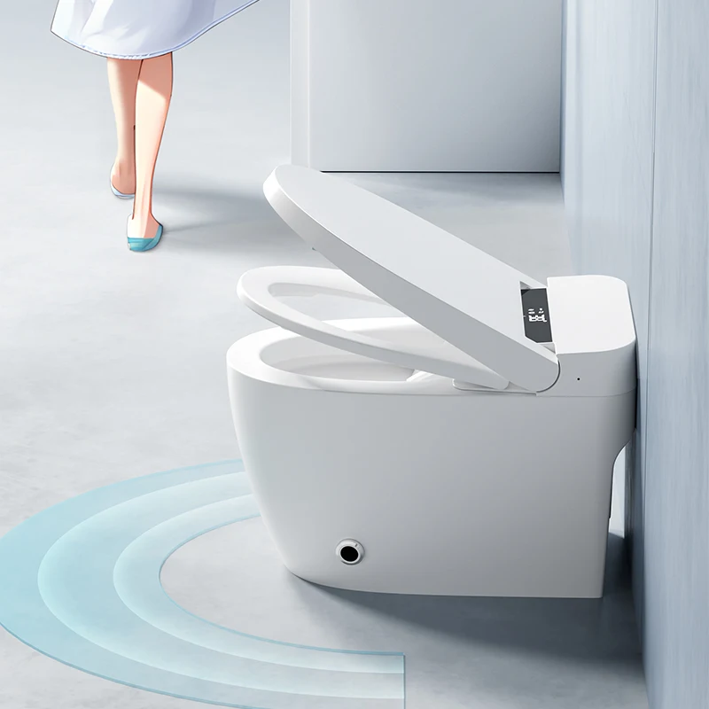 

Hot Selling Autometic Open Smart Toilet Easy to Use with Round Bowl Shape and Included Remote Control Floor Mounted