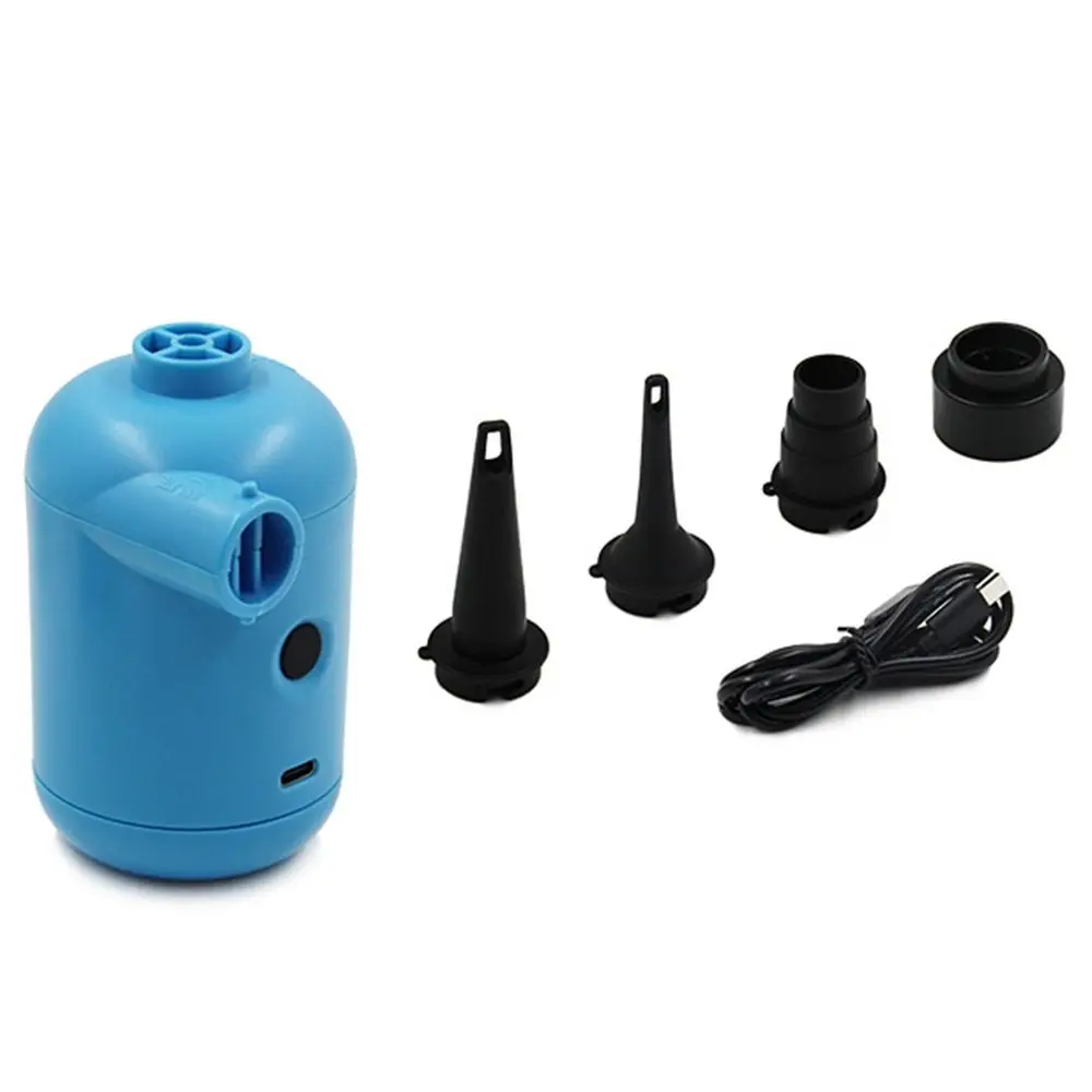

Quick-Fill Durable Mini Air Pump Inflatable Tent DC 5V Electric Air Pump USB Charging with 4 Connectors Air Inflatable Pump