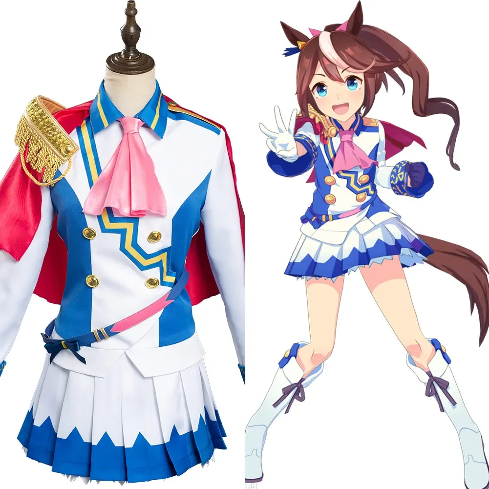 

Pretty Derby Cosplay Tokai Teio Costume Outfits Uniform Halloween Carnival Suit