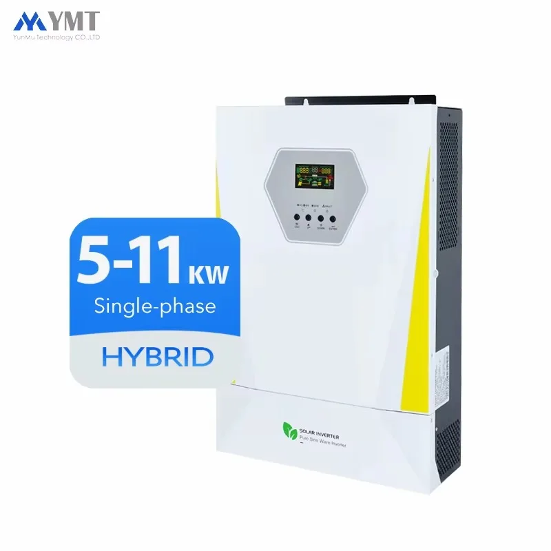 Full 6.2KW Hybrid Solar Inverter MPPT 11KW Dual Output 48V DC To AC On Off Grid Power Inverter Home Solar System Hybrid Inverter