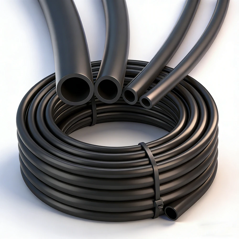 Black/Gray Garden PE Watering Hose for Home Garden Irrigation System OD-6mm OD-8mm OD-12mm OD-16mm Tubeing 1/4