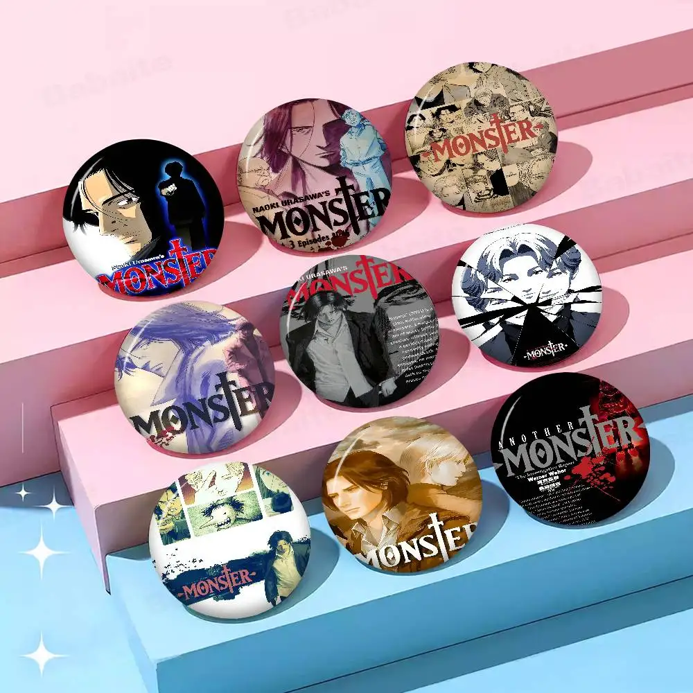 Monster Anime Anime Brooches Cute Cartoon  Badge Jacket Jeans Lapel Pin Gift Accessorie