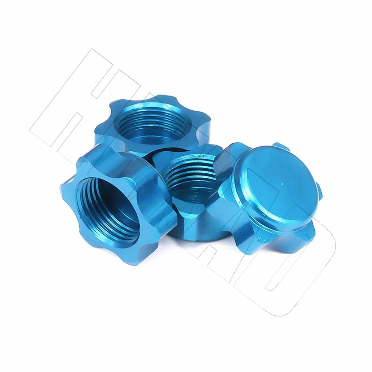 Aluminum Wheels 17mm Hex Nut Fine Dust Cover for 1/8 RC Hobby Auto Dirt Bike Hop-Up Parts HSP Axial HPI Traxxas Himoto