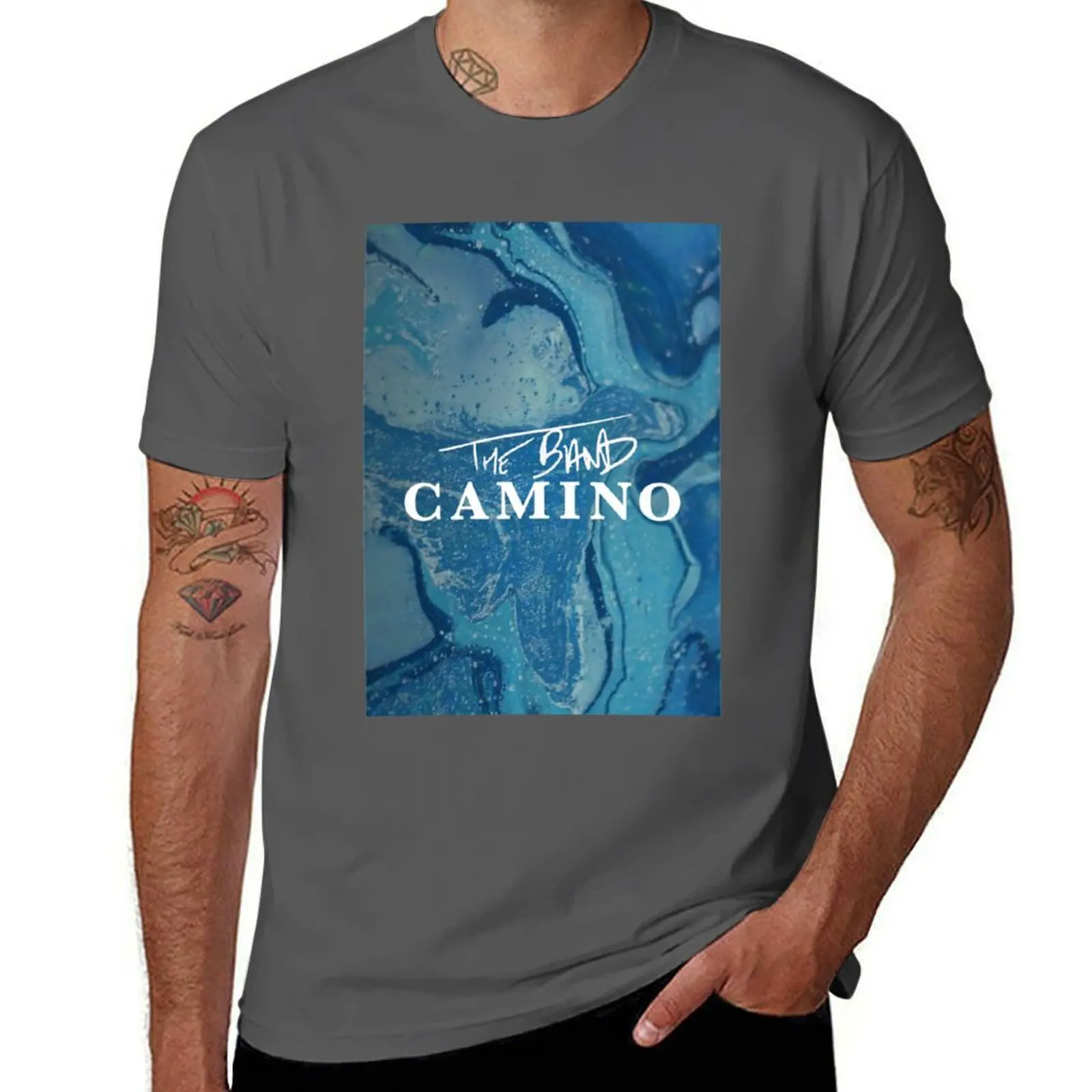 

The Band Camino - Daphne Blue - 2021 T-Shirt Basic Plain Tee for Spring and Summer