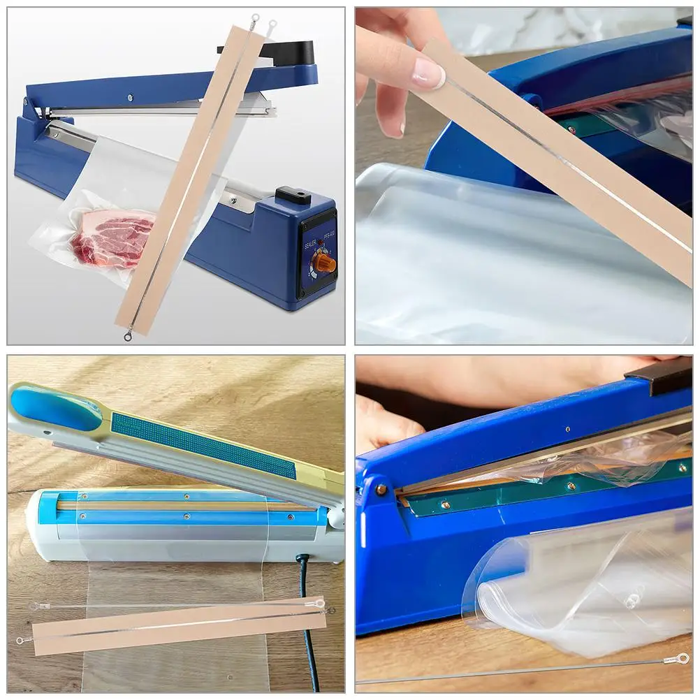 6Pcs Sealer Heat Wire Replacement Elements 240Mm Heating Strips Plastic Bag Sealing Machine Parts Supplies Professional Heat