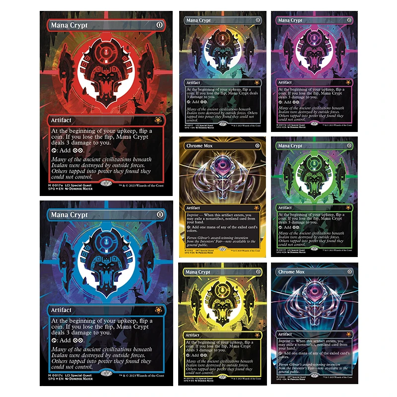 

Magic The Gatherings Storms Коллекционная карточная игра Diy Домашняя серия специальных гостей Mana Crypt Chrome Mox Коллекция карточных игрушек Подарок