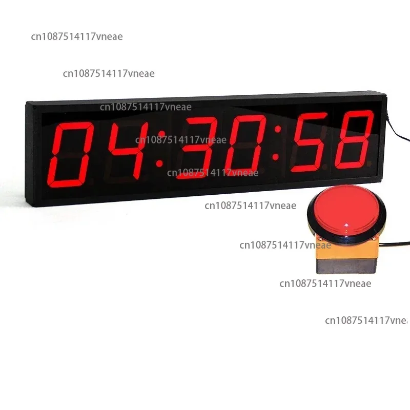 New 2.3-Inch 6-Bit Ninja Warrior Course System Stop Watch Ninja Timer with Start and Finish Button