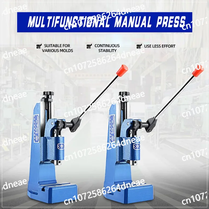 J03-0.4A Small Manual Press Desktop Manual Punching Nominal 4KN Press Hand Beer Punching Punching Machine