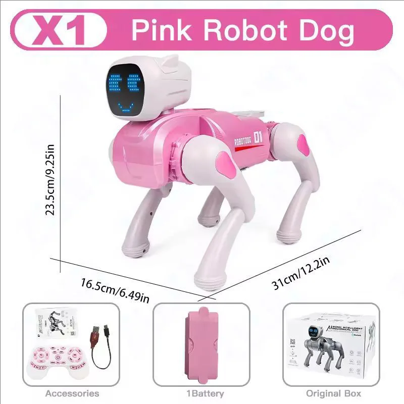 X1 RC AI الذكية روبوت الكلب APP التحكم البرمجة الكلب الأوامر الصوتية الحوار الغناء الرقص متعددة الوظائف الميكانيكية الكلب الاطفال اللعب