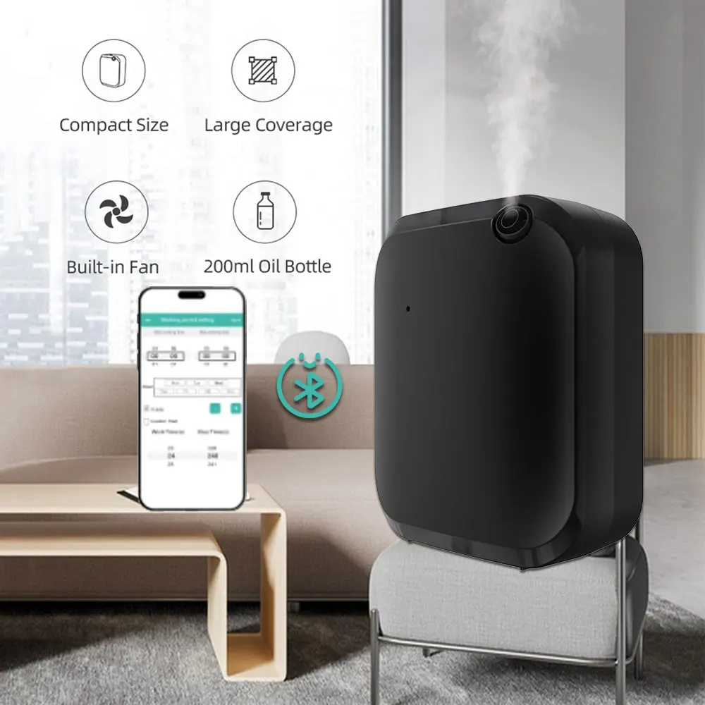 

Аппарат для ароматерапии, интеллектуальная распылительная машина, ароматизатор для спальни, дезодорирующий и бесшумный диффузор аромата с двумя жидкостями