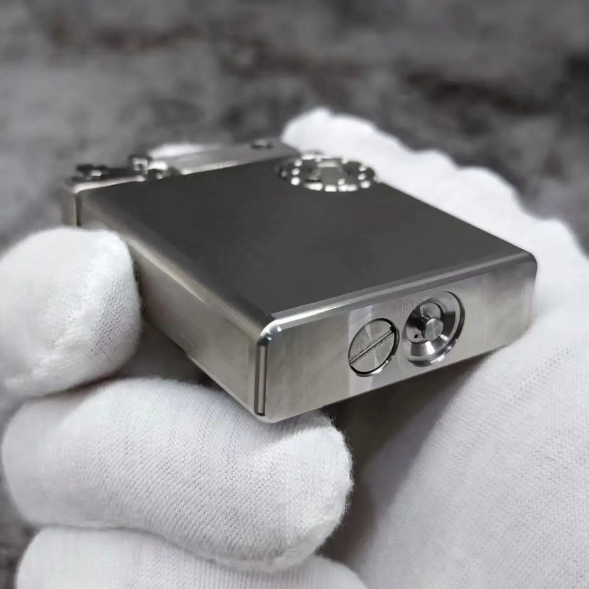 Precision Luxury Special Oil Lighter, Unique Copper Automatic Machinery Petrol, Multifunctional Kerosene Smoking, Vintage