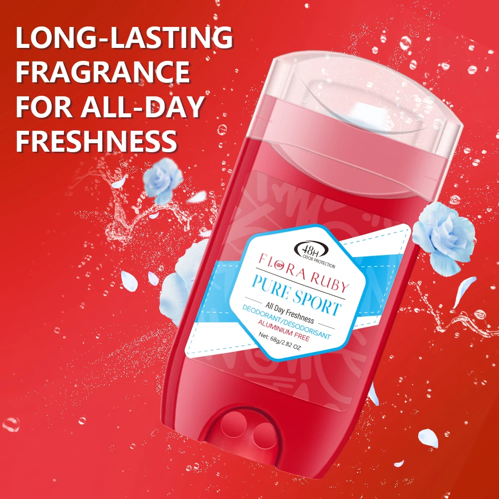 فلورا روبي 68 جرام عصا مزيل الروائح الكريهة للرجال 48 ساعة، مزيل الروائح الكريهة، رائحة تدوم طويلاً، يزيل الرائحة ومزيل الروائح تحت الإبط #6
