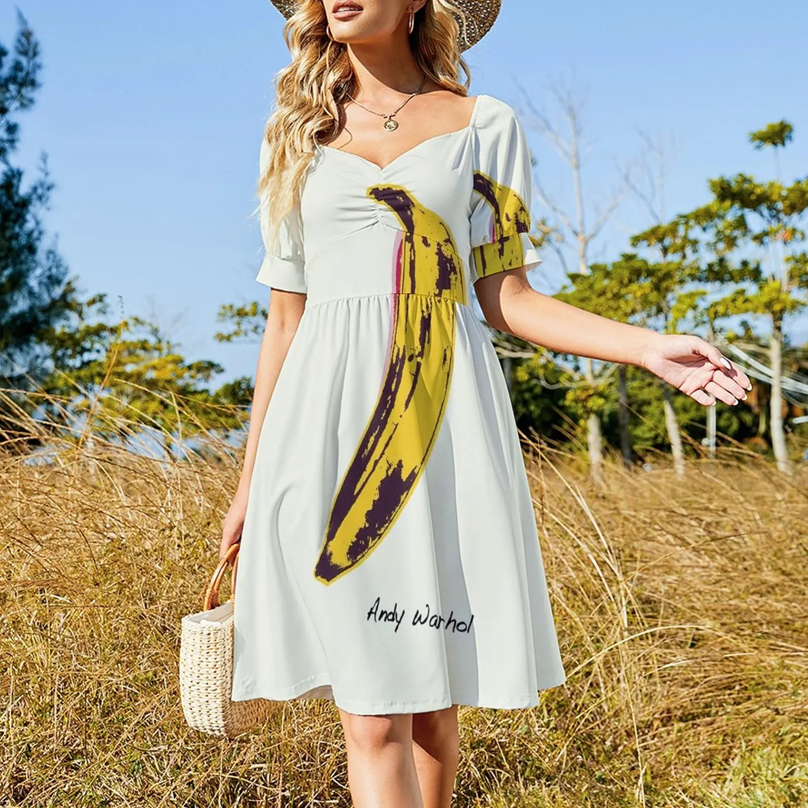 Andy Warhol - Banana Contemporary Sleeveless Dress prom clothes summer clothes for women