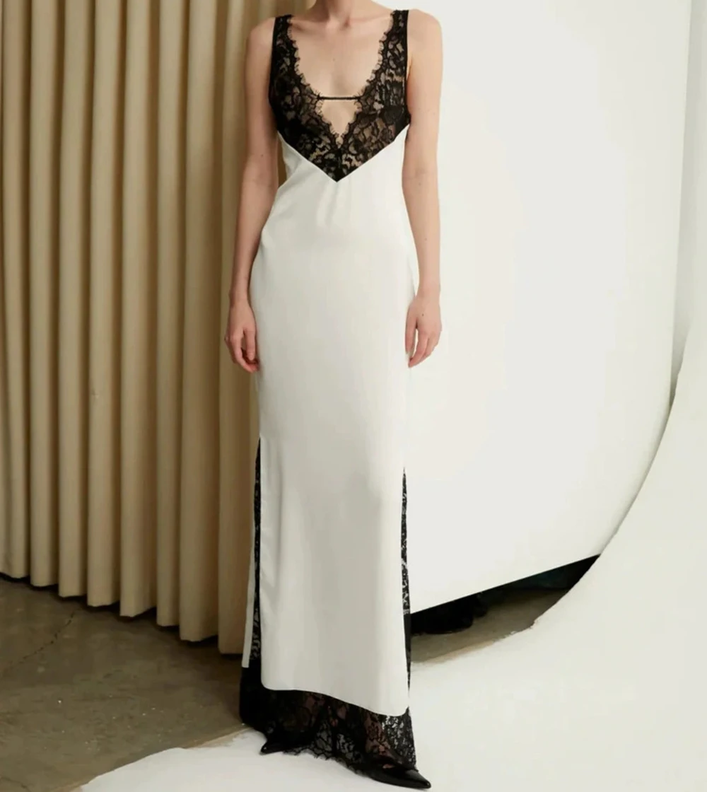 

Dress sexy v-neck lace bandage dress new vintage sleeveless cocktail dress-GZXX1090