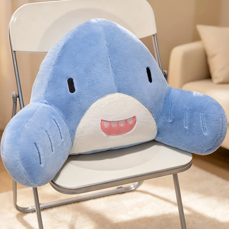 Shark Pillow Adorable Ocean Animal Shark Soft Sofa Cushion For Waist Lumbar Protection Pillow Seat Companion Home Decor