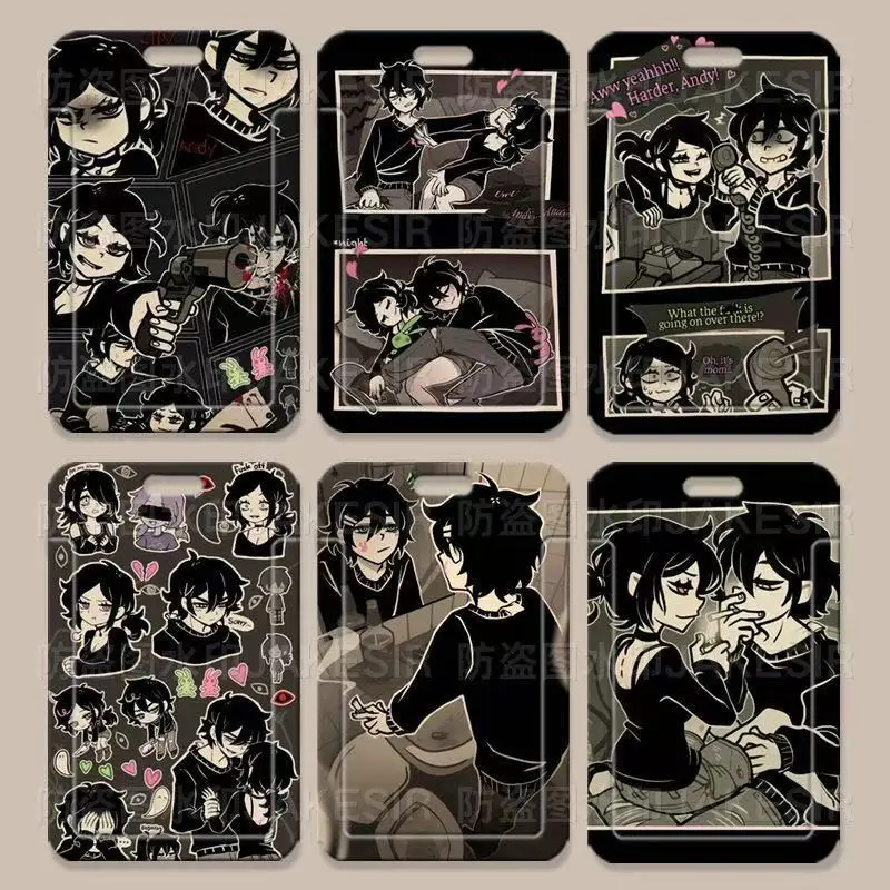 

Защитная пленка для косплея «Трамна Энди и Лейли», чехол для удостоверения личности в стиле аниме, студенческий значок для еды, держатель для удостоверения личности, держатель для карт