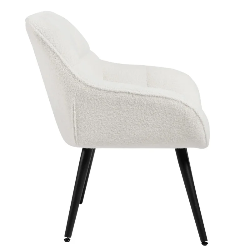 WOLTU Relaxsessel mit Armlehnen, moderner Lounge-Sessel mit Metallbeinen, Lesesessel für Wohnzimmer und Schlafzimmer