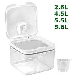 Automatic Pop-Up Laundry Container Sealed Laundry Bead Storage Box with Measuring Cup Food Rice Cereal Container Bins Storage