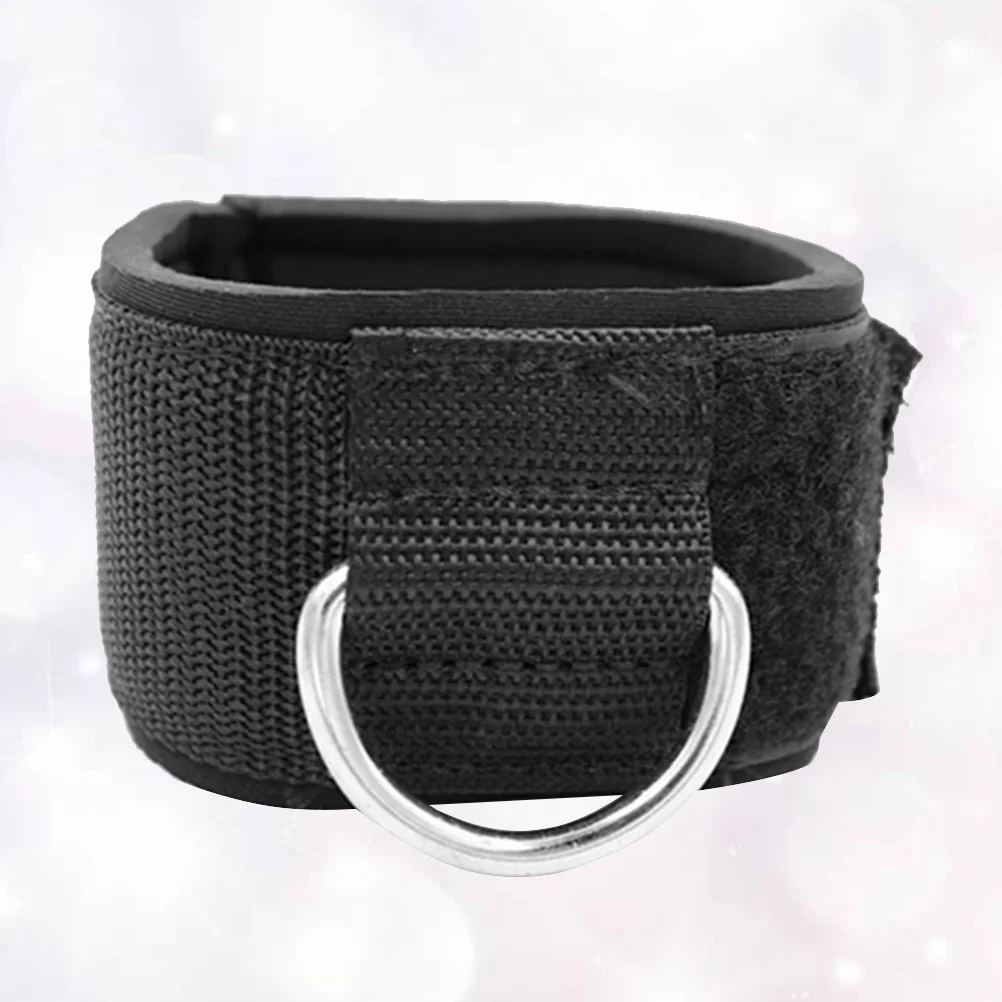 

1 Pair Strap Training Support For Gym Leg Stretch Workout Black Cotton Ankle Brace Protector Fitness Equipment Accessory Ankle