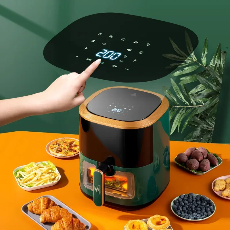 New large-capacity hot air fryer, visual air fryer