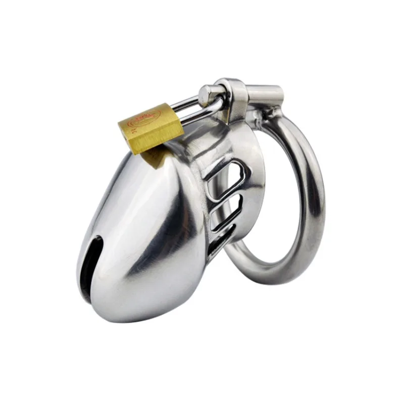 أجهزة القياسات الصغيرة المعدنية y acero غير القابلة للأكسدة الفقرة hombre، jaula para pen، cinturón para pen، candado، anillo #5