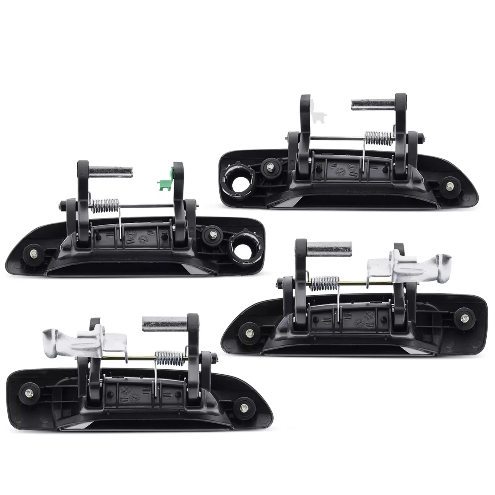 4PCS New Car Outside Exterior Door Handle Black Front Rear Driver Passenger fits Honda Civic Sedan 2001 2002 2003 2004 2005