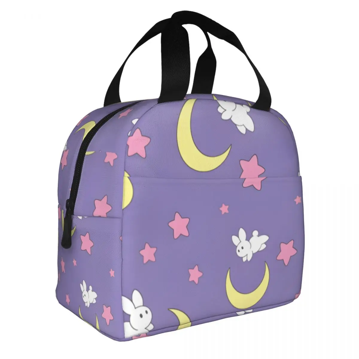 Leakproof Insulated Boys S-Sailor Moon Food Pouch Durable Lightweight Rabbit Hiking Storage Bag