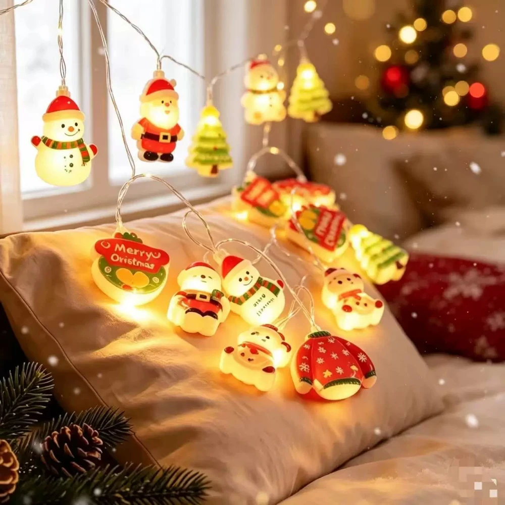 1.5M 3M Battery Box Fairy String Lights 8 Shapes Warm White Led For Christmas Party Gift Window Home Indoor Holiday Decorations