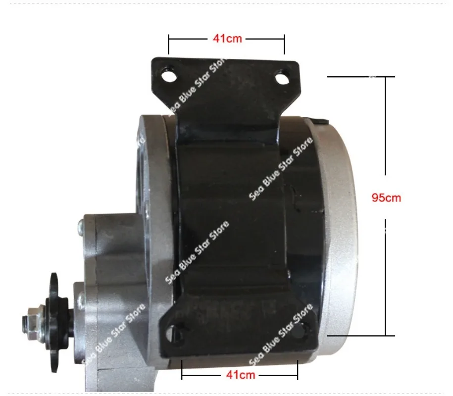 Electric vehicle amusement equipment Agricultural machinery DC permanent magnet brushed gear motor 12V24V36V250W
