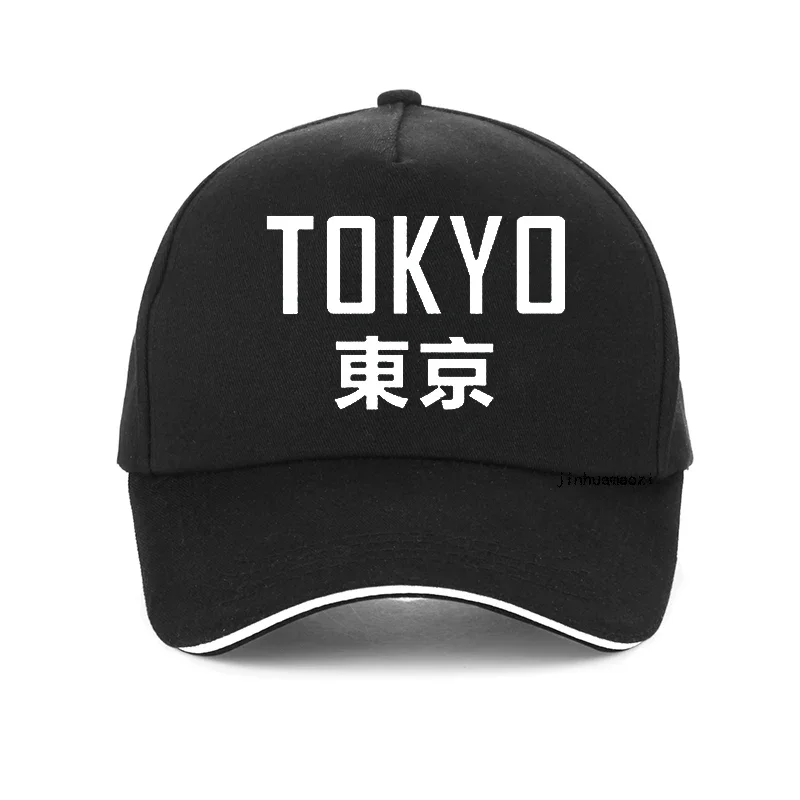 Japão tokyo cidade chapéu carta impressão moda boné de beisebol 100% algodão ajustável snapback chapéus das mulheres dos homens hip hop bonés