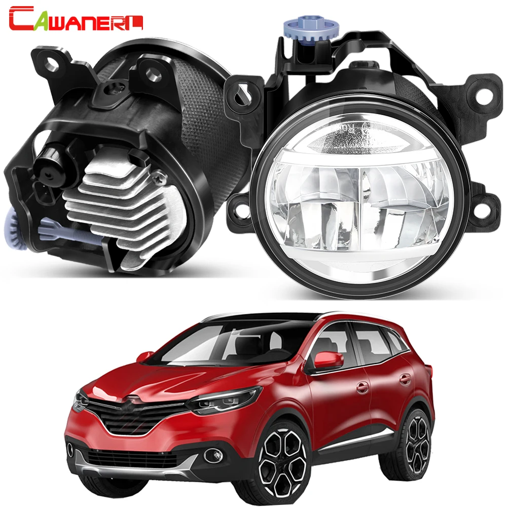 2 Pieces 30W 4000LM Upgrade LED Fog Light Assembly For Renault Kadjar 2015-2022 Car External Fog Driving Lamp Styling