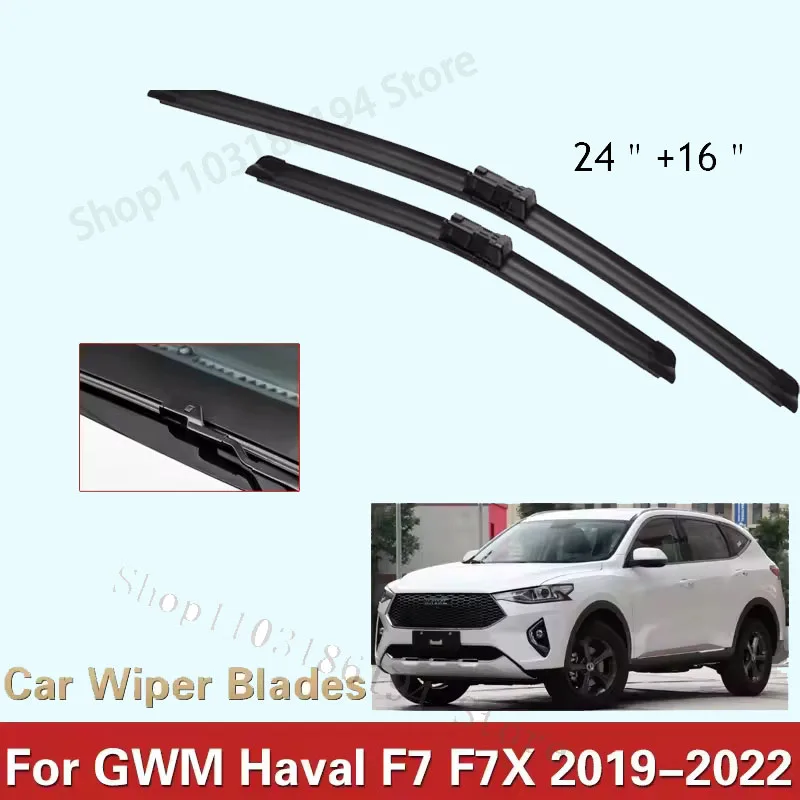 

Car Front Windscreen Wiper Blades For GWM Haval F7 F7X 2019 2020 2021 2022 Car Accessories Wiper Blade Brushes Cutter