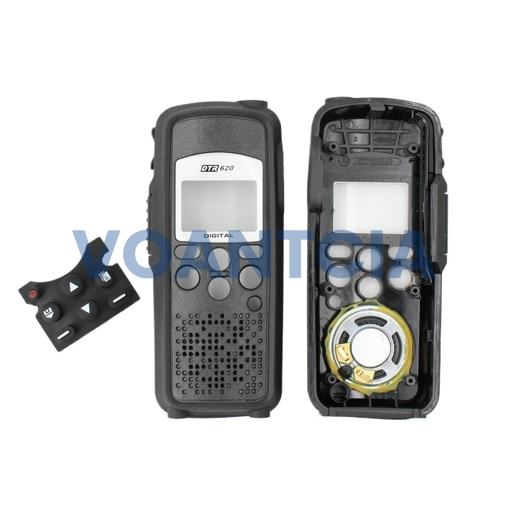 Front Cover Housing Kit with Speaker Back Case Battery Cover Keypad Button for DTR620 DTR550 DTR650 DTR410