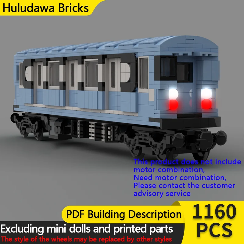 

City Car Model MOC Building Bricks Mini Subway Train Carriage Modular Technology Children Holiday Gifts Assemble Toys Suit