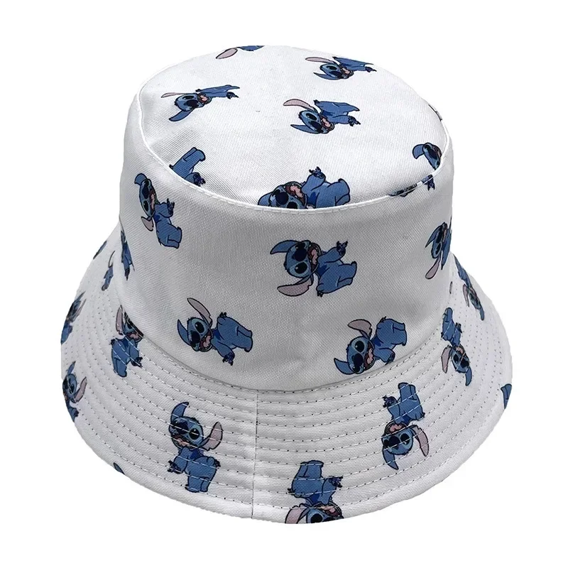 Disney CAN o and Stitch-Chapeau de Protection Solaire en Toile Imprimée pour Enfants, Chapeau Décontracté pour Voyage en Plein Air, E27