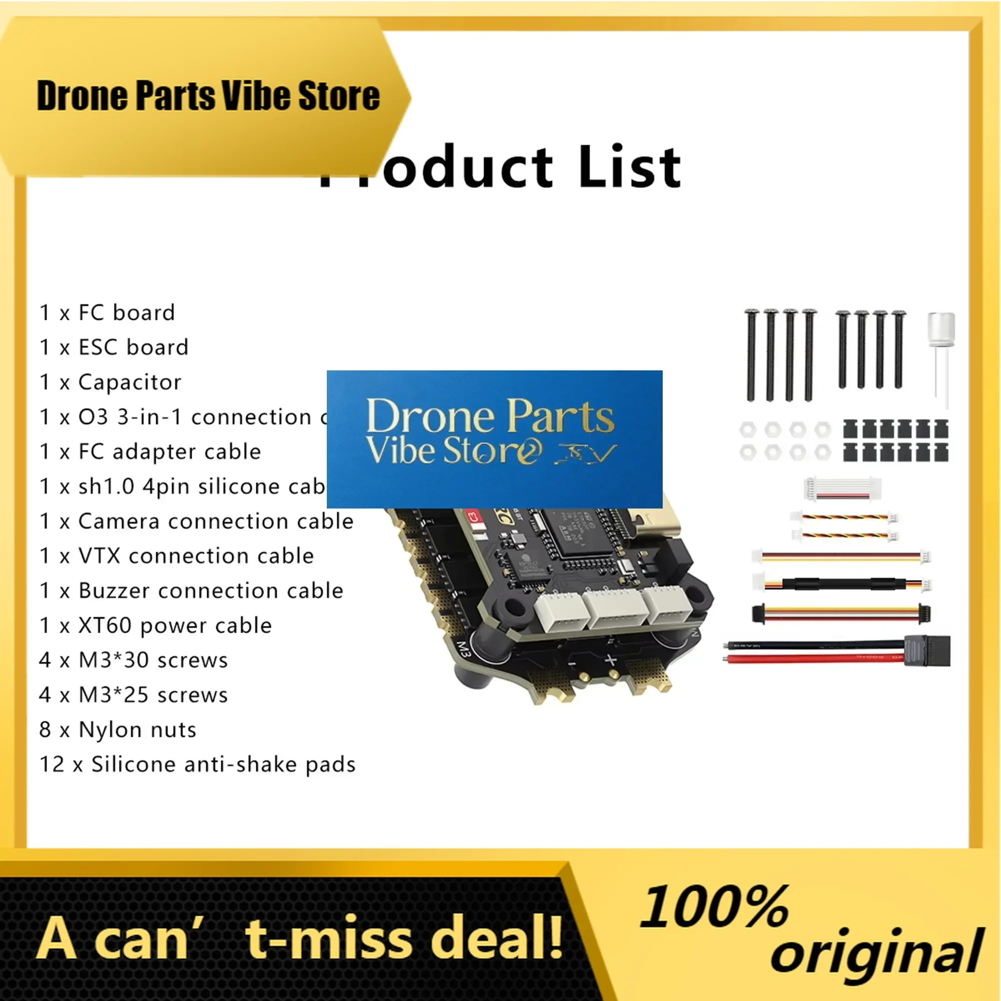 

Drone PartsGEPRC TAKER F745 BT 8Bit 60A Stack 4IN1 ESC 512MB Black Box Data Analyze Record Flight Barometer Dual Gyroscope Racin