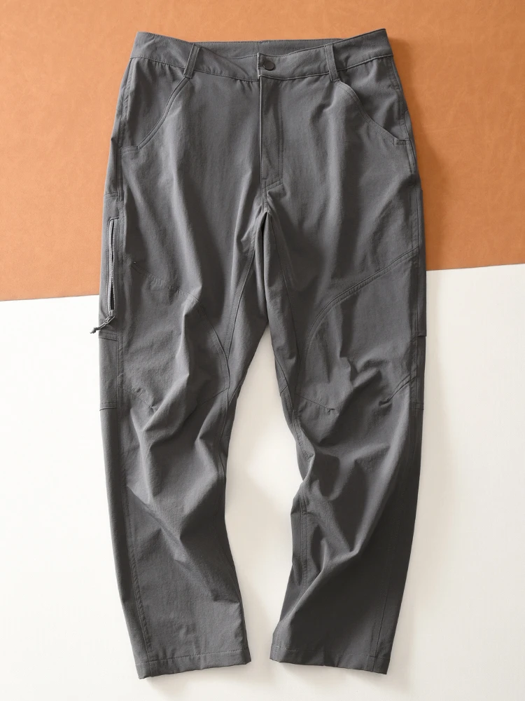 

Outdoor Men's Lightweight 3D Cut Elastic Waterproof Soft ell Pants Qui Dry Casual Trousers Spring Summer Thin Model