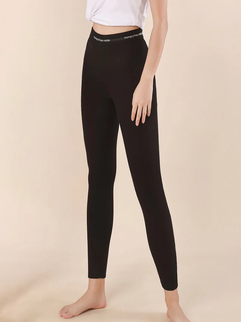 

Red One женские осенне-зимние брюки с подкладкой из красивых ног на маленькой ноге, хлопковые брюки с девятью точками