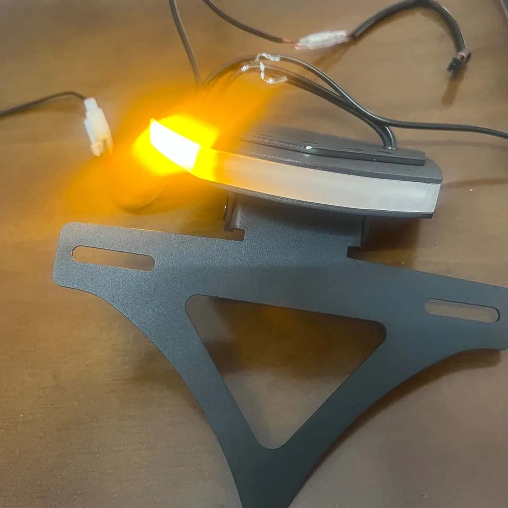 ل BMW S1000RR دراجة نارية اكسسوارات لوحة ترخيص حامل مصباح ليد الذيل مرتب الحاجز مزيل الذيل مرتب s 1000 rr 2023-2025 #4