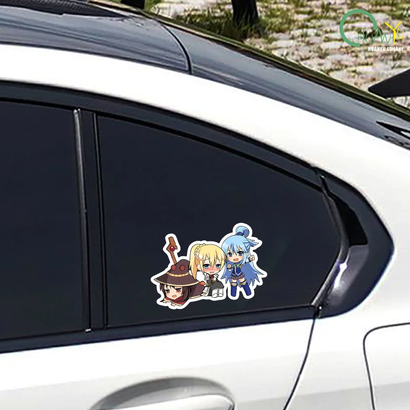 بركاتات عالم أفضل ملصقات الرسوم المتحركة Megumi Akya والسيارات والدراجات النارية والمصدات وأجهزة الكمبيوتر وأجهزة الكمبيوتر المحمولة وملصقات الديكور #4