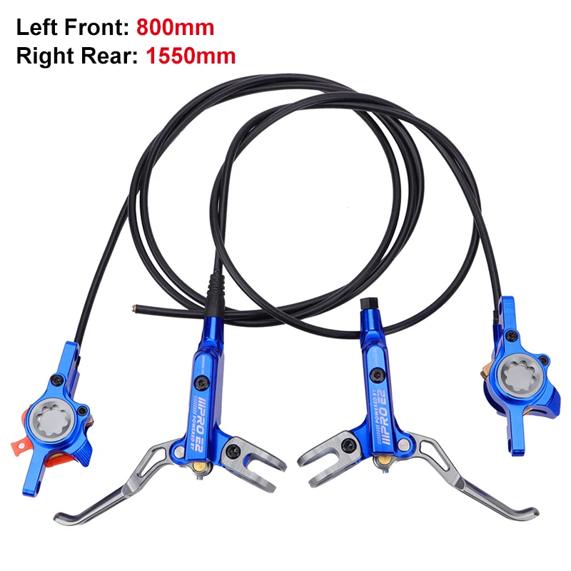 Bicycle Hydraulic Disc Brake 2 Piston MTB Brake Caliper IIIPRO E2 Mountain Bike Brake Oil Pressure 800/1550mm Front Rear Brake