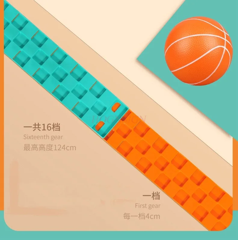 Kinderponsvrij en verstelbaar hangend basketbalrek voor binnen, huishoudelijk schietframe, wandhangend basketbal