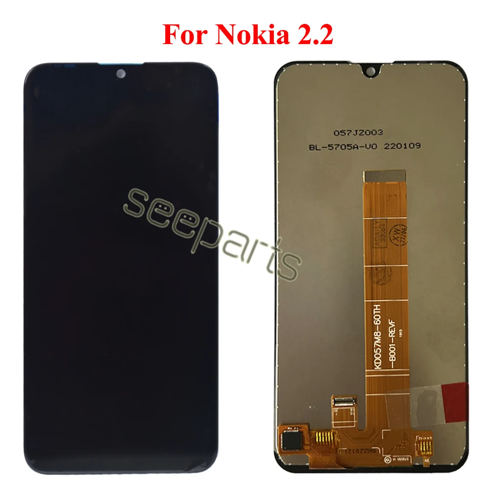 Tested Working For Nokia 2.2 LCD Display With Touch Screen Digitizer Assembly 3.2 LCD Replacement For Nokia 4.2 Display Screen