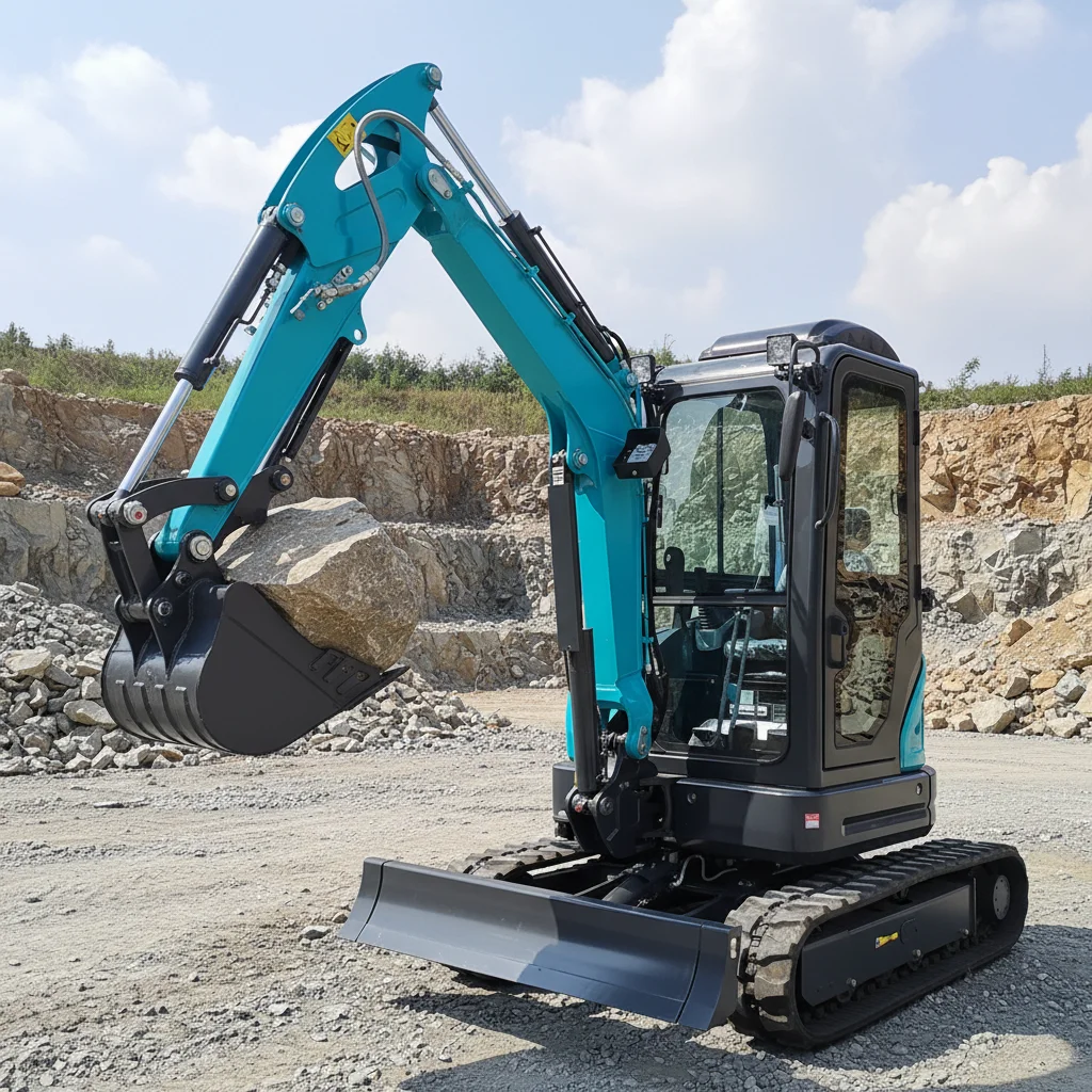 

Customize Farm Garden Mini Crawler Excavator 1.2 Ton EPA Small Hydraulic Digger