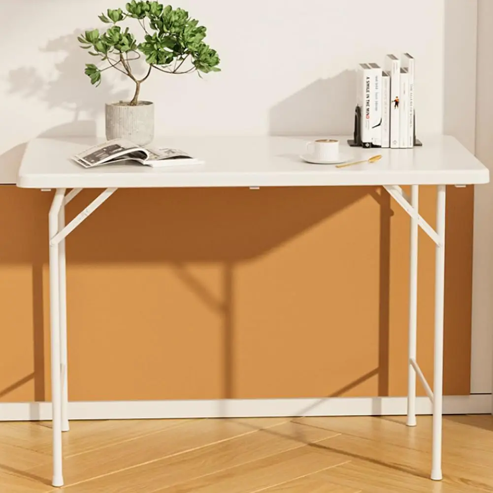 Tavolo pieghevole resistente alle intemperie, dimensioni 100 x 54 x 74 cm – tavolo da picnic portatile in HDPE con maniglia per il trasporto, altezza regolabile, ideale per giardino, campeggio e
