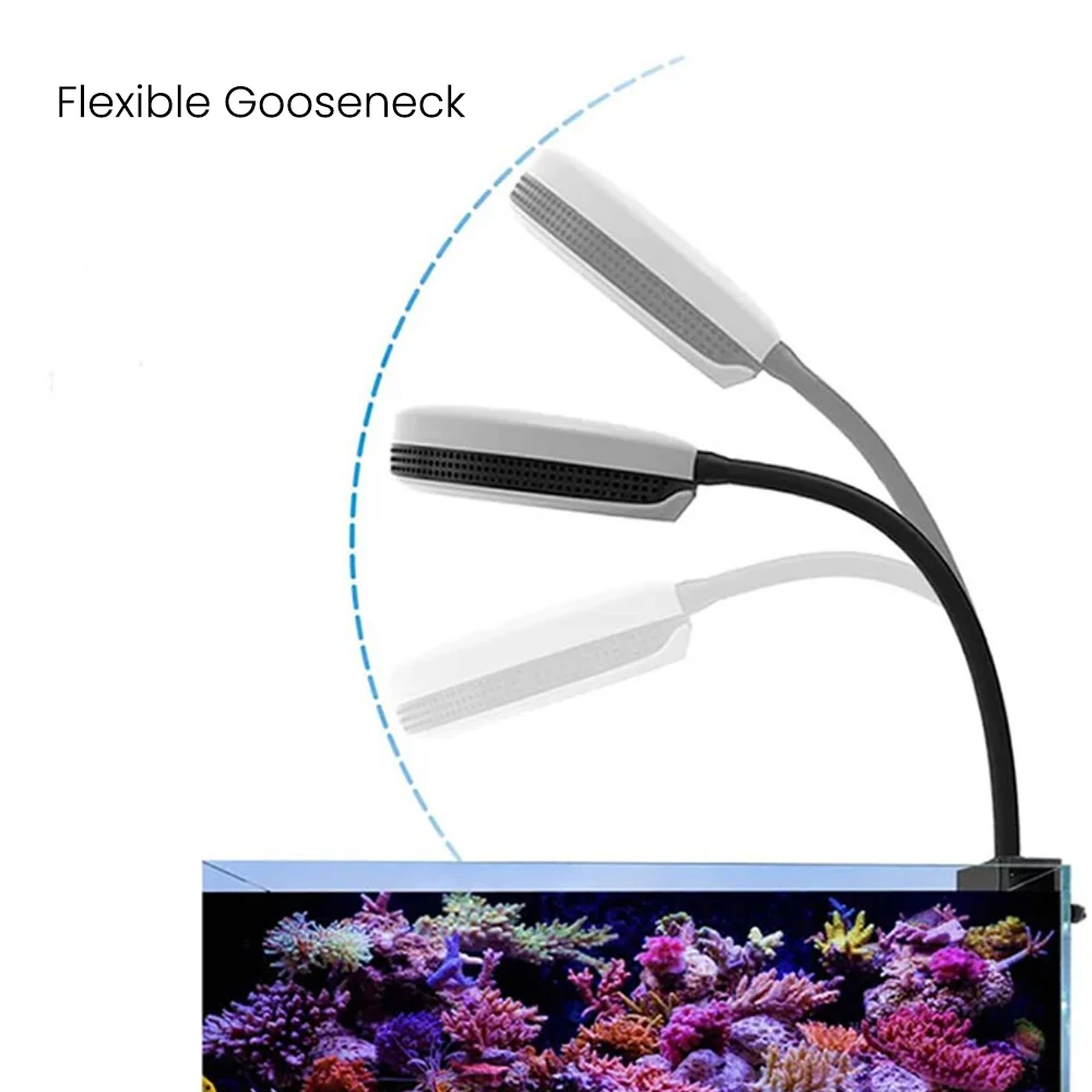 الأطياف SP20 20 واط الطيف الكامل يعتم توقيت المياه المالحة البحرية المياه العذبة Refugium خزان الأسماك نانو LED حوض السمك الخفيفة #5