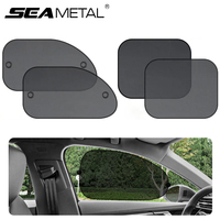 SEAMETAL 2pcs Car Side Window Sunshade Curtain Front Rear Window Sun Shade Protection Cover Suction Cup UV Blocking Car Curtains