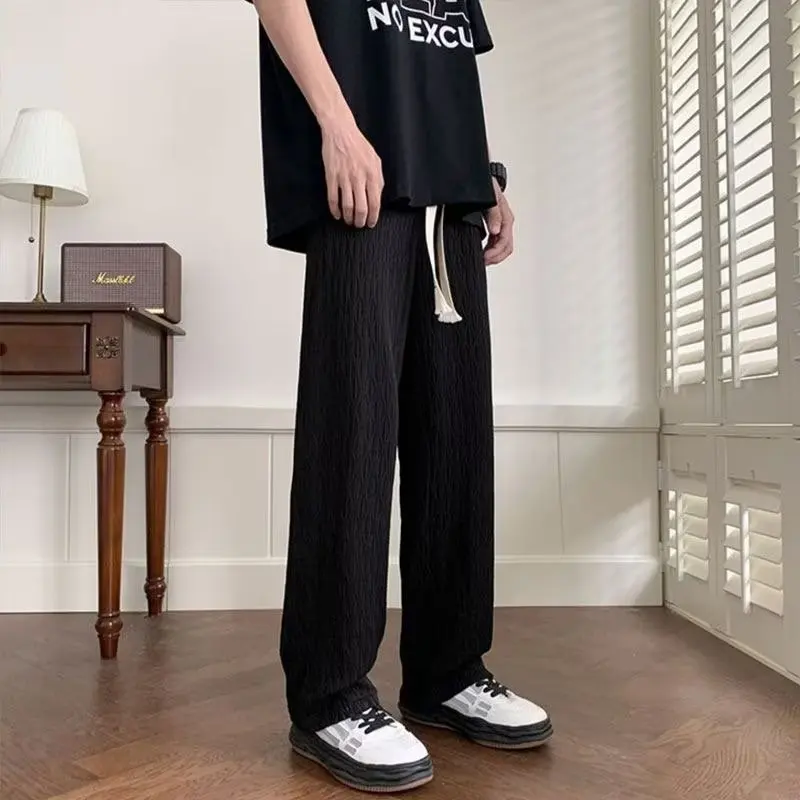 Men's Trendy Casual High Waist Summer Casual Loose Fashion Trendy Brand Youth Trendy Trousers
